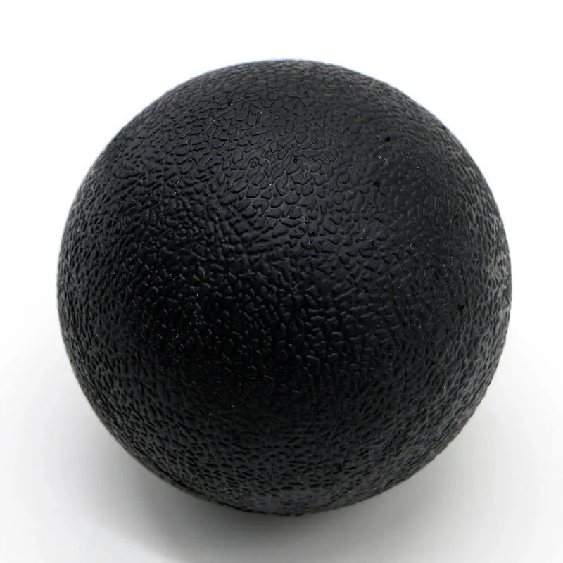 Round green TPE yoga massage ball with a 6.1cm diameter for muscle relaxation.