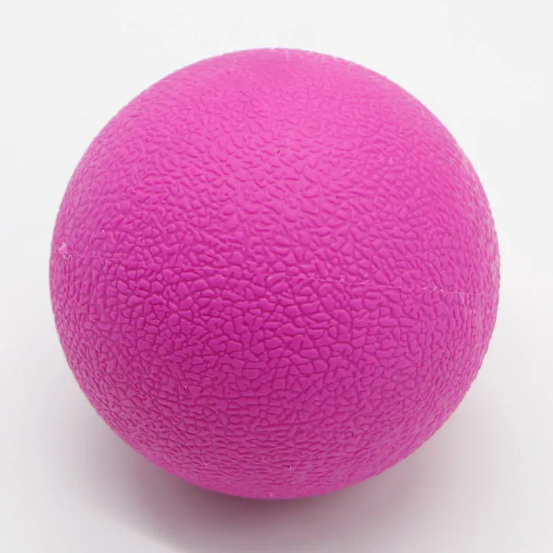 Round green TPE yoga massage ball with a 6.1cm diameter for muscle relaxation.