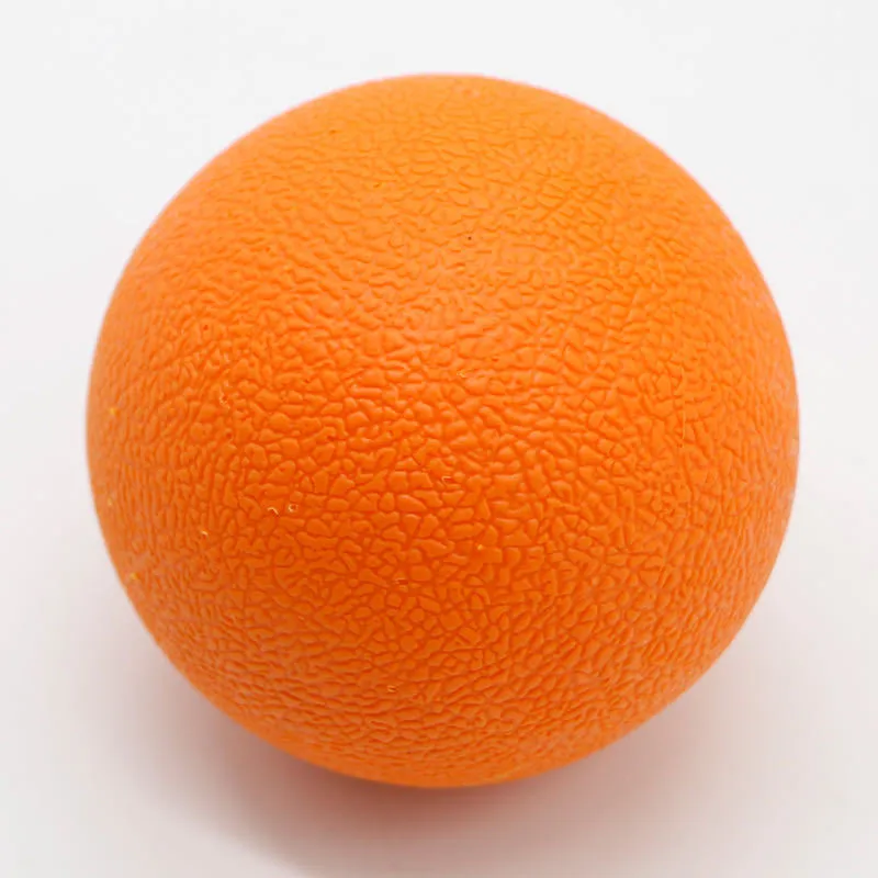 Round green TPE yoga massage ball with a 6.1cm diameter for muscle relaxation.