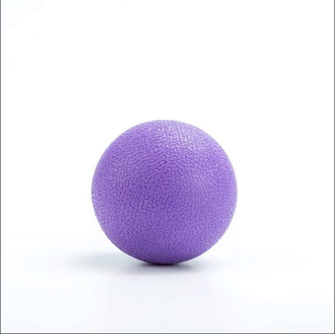 Round green TPE yoga massage ball with a 6.1cm diameter for muscle relaxation.
