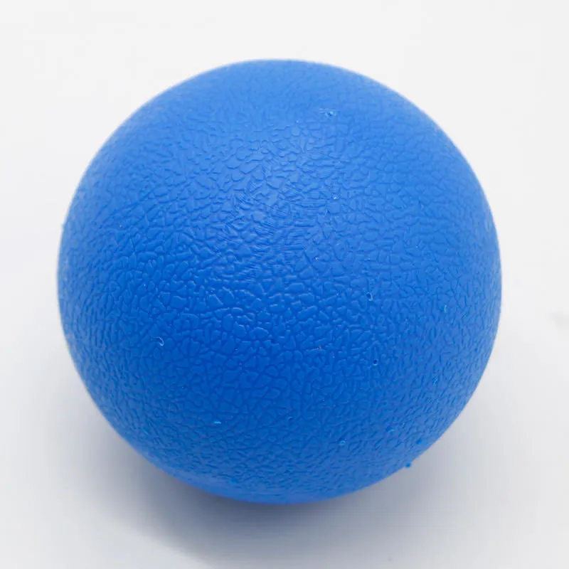 Round green TPE yoga massage ball with a 6.1cm diameter for muscle relaxation.