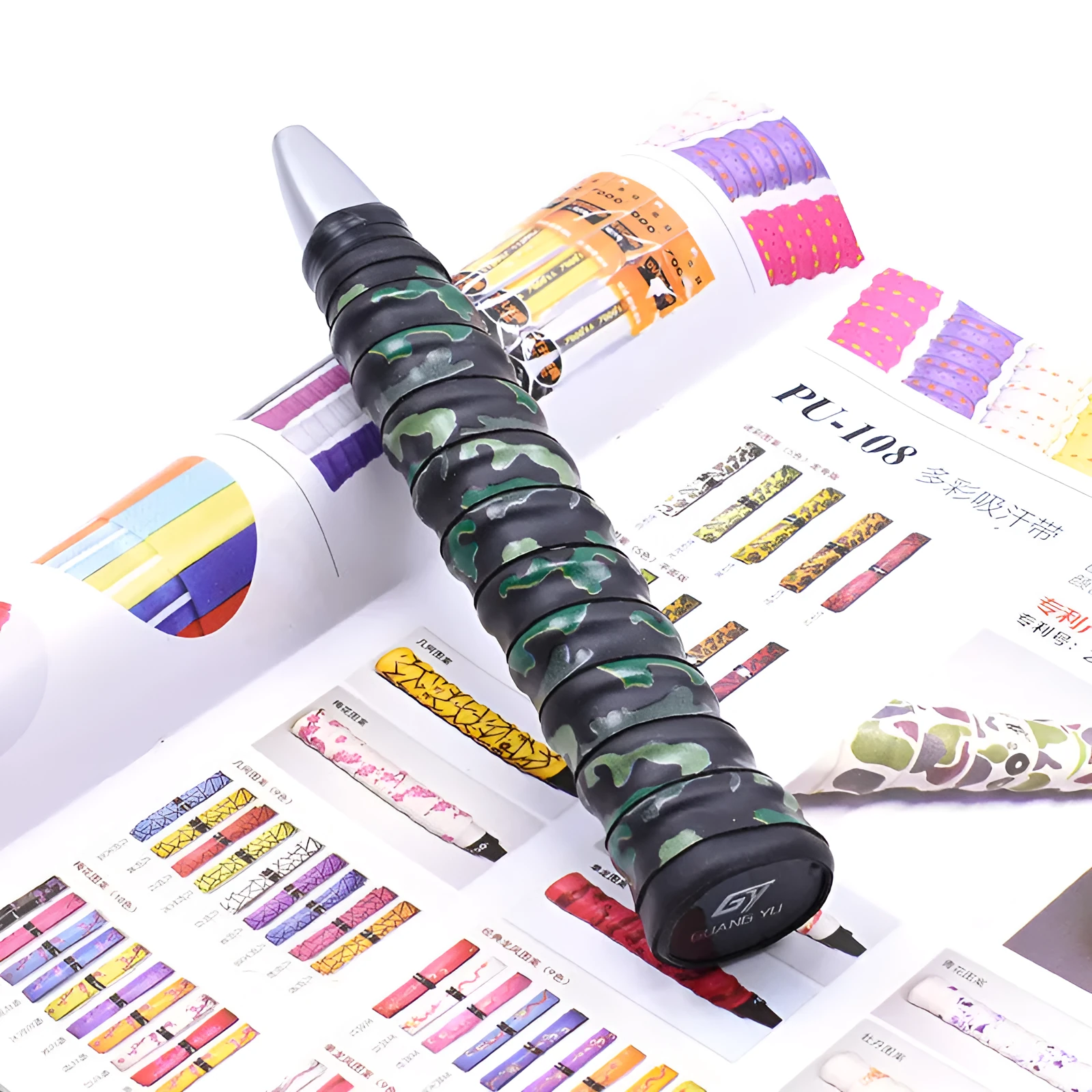 PU camouflage printing sports winding tape in multiple colours for equipment grip enhancement