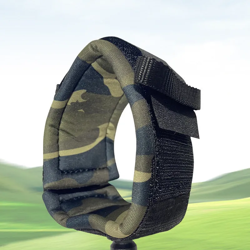A single surfboard hand holding rope made of coiled pulp material, shown in a random colour.