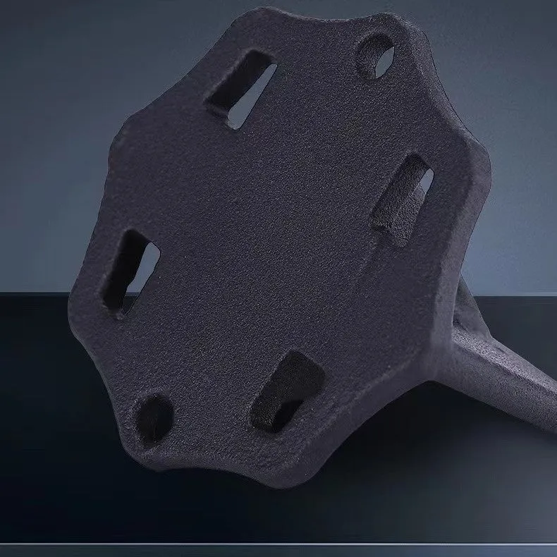 Small square wood splitter with cast iron construction for portable wood chopping