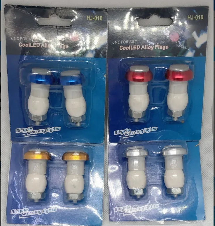 Aluminium alloy bicycle handle blocking light in black, red, blue, silver or gold with white rubber lampshade