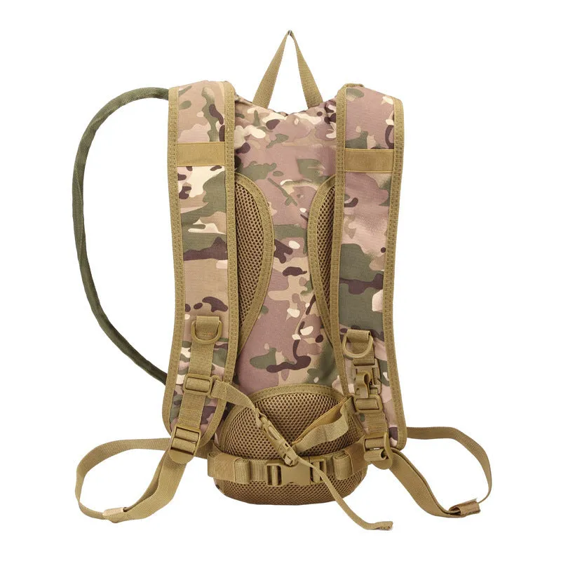 Tactical camouflage cycling backpack with large capacity for outdoor sports