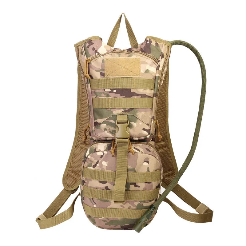 Tactical camouflage cycling backpack with large capacity for outdoor sports