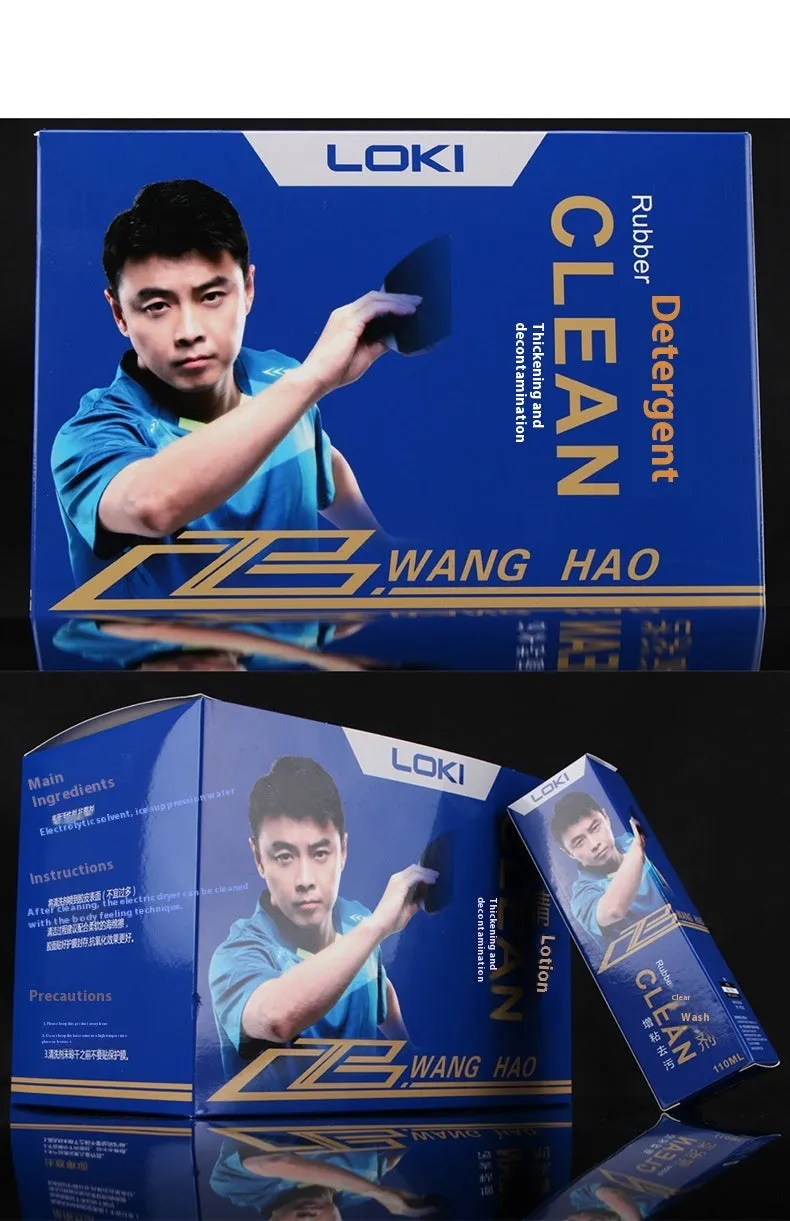 110ml table tennis rubber cleaning liquid bottle with sponge applicator for ping pong bat maintenance