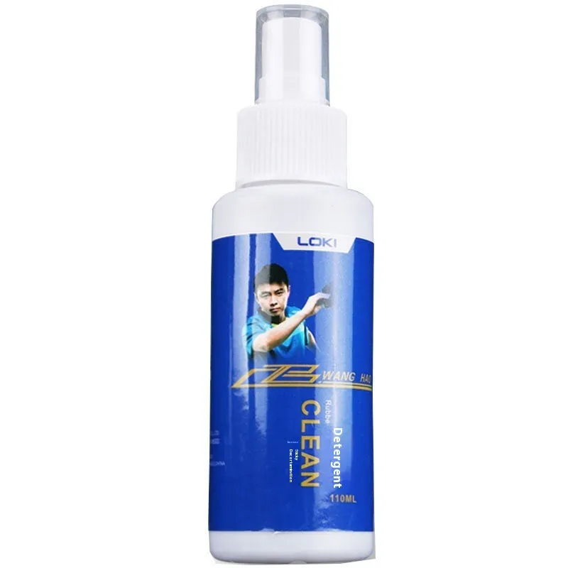 110ml table tennis rubber cleaning liquid bottle with sponge applicator for ping pong bat maintenance