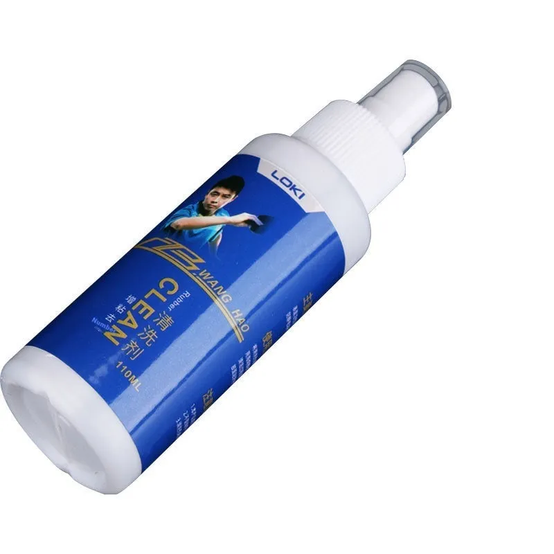 110ml table tennis rubber cleaning liquid bottle with sponge applicator for ping pong bat maintenance