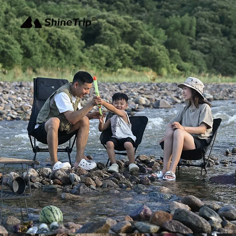 Aluminium alloy foldable moon chair with Oxford cloth seat in army green colour