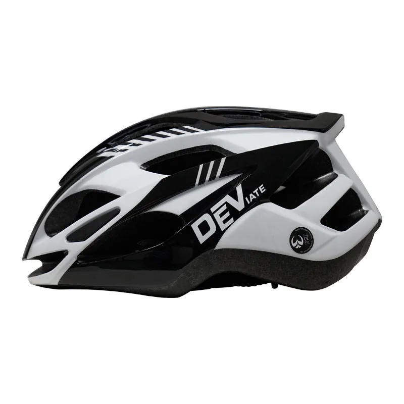 Plus size adult cycling helmet with artistic graphics in multiple colour combinations including fluorescent yellow