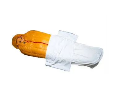 Outdoor climbing sleeping bag cover with mummy structure and dirt-proof construction