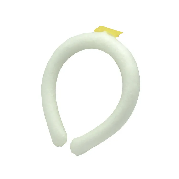 PVC cooling neck hanging ice ring for outdoor sports heatstroke prevention in blue colour