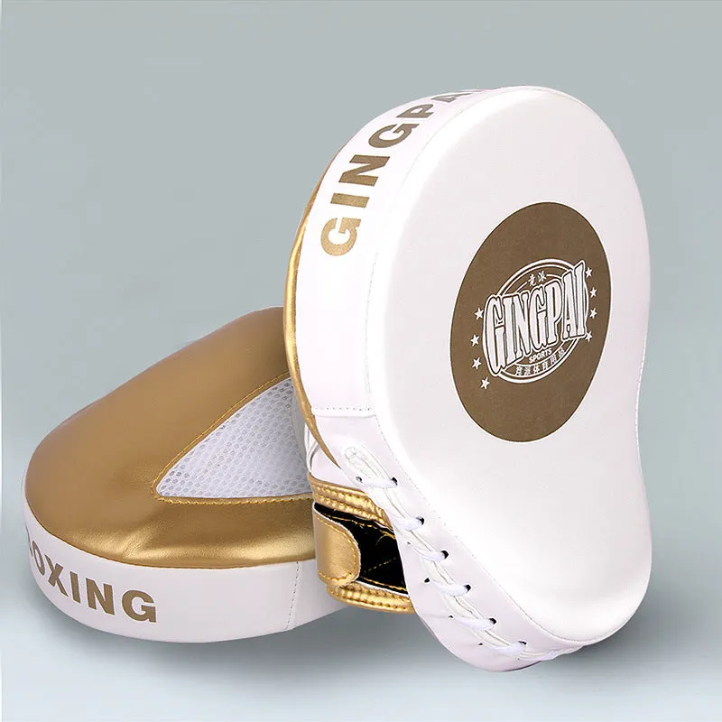 Vertical gold or green PU training pad for boxing and Sanda martial arts
