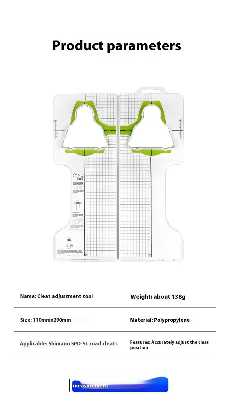 PP plastic bicycle cleat adjustment tool for SPD, SPD-SL and KEO pedal systems.