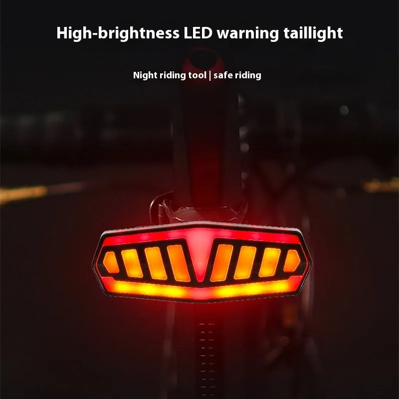 Wireless remote control steering bicycle taillight with turn signal functions