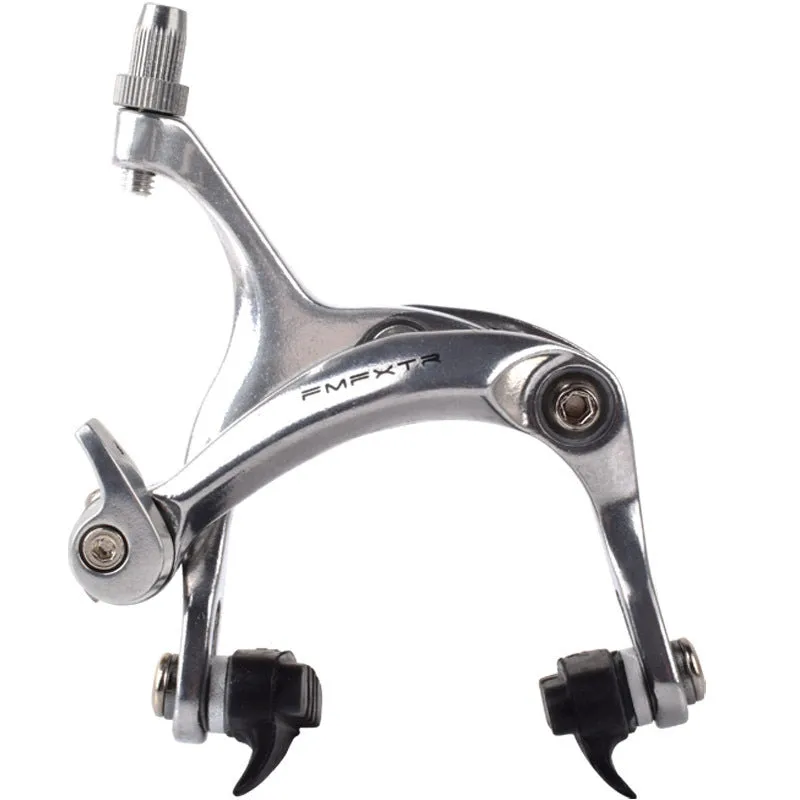 Black and silver U-shaped metal car clamps for bicycle brake modifications with adjustable screw centre distance