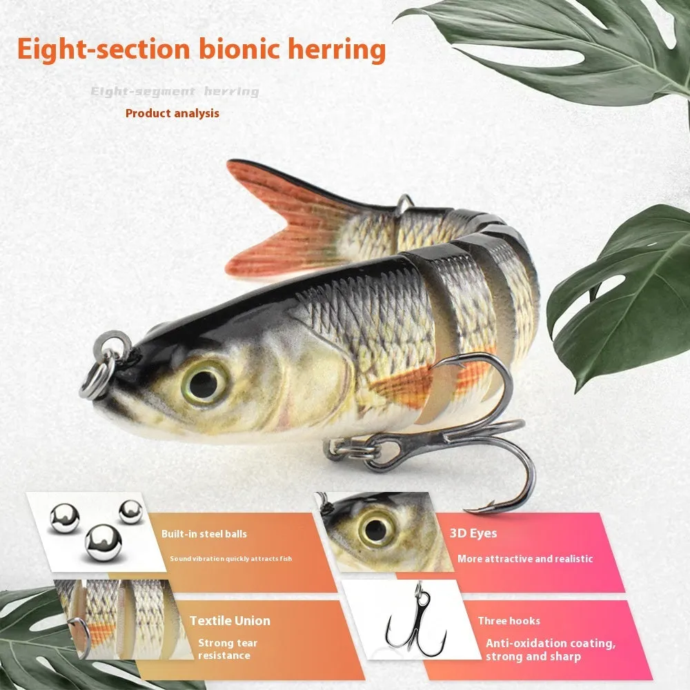 133mm bionic hard bait fishing lure in a fish shape, showing colour options.