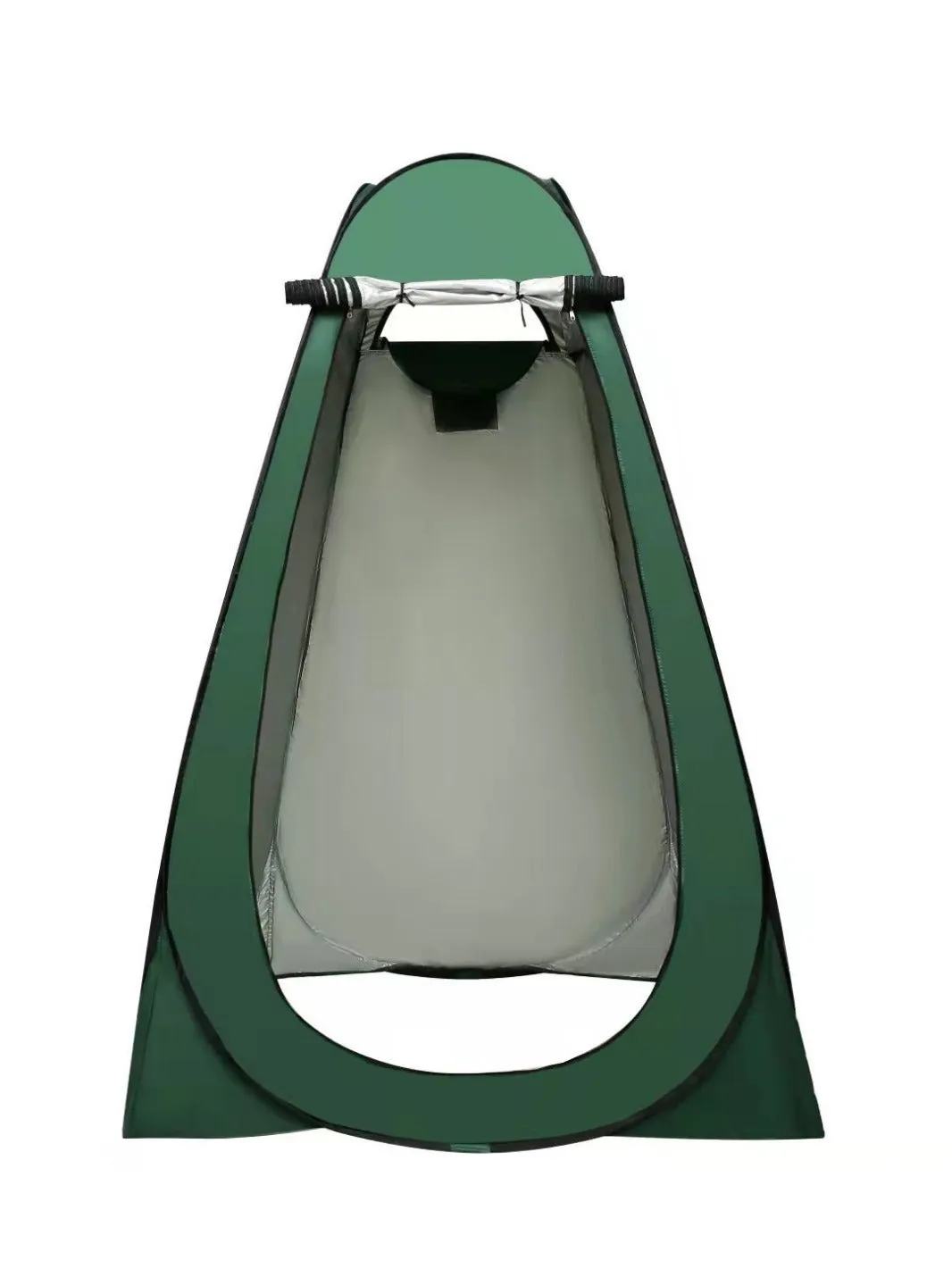Quick-opening outdoor camping changing tent in blue with waterproof silver-coated polyester fabric