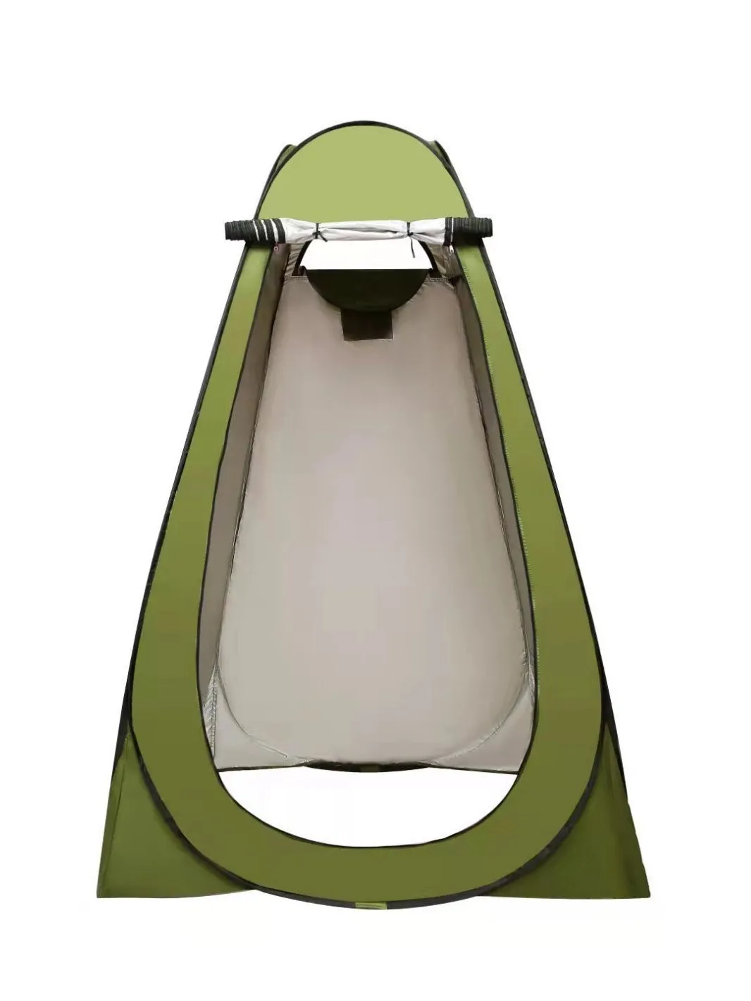 Quick-opening outdoor camping changing tent in blue with waterproof silver-coated polyester fabric