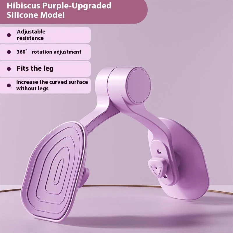 Pink pelvic floor muscle trainer with three resistance gears and rubber coating for exercise