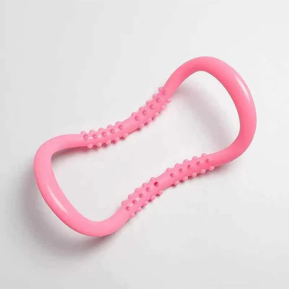 PP yoga stretching ring for Pilates and back exercises in purple, blue, or pink colour options.