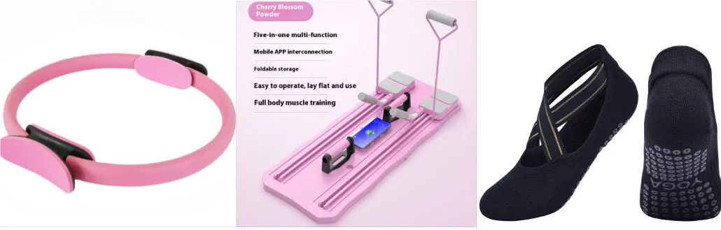 Multi-functional fitness board abdominal wheel equipment in blue colour for home workouts