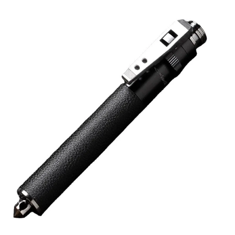 Titanium black automatic spring expandable baton in three sizes: 16 inch, 21 inch, and 26 inch.