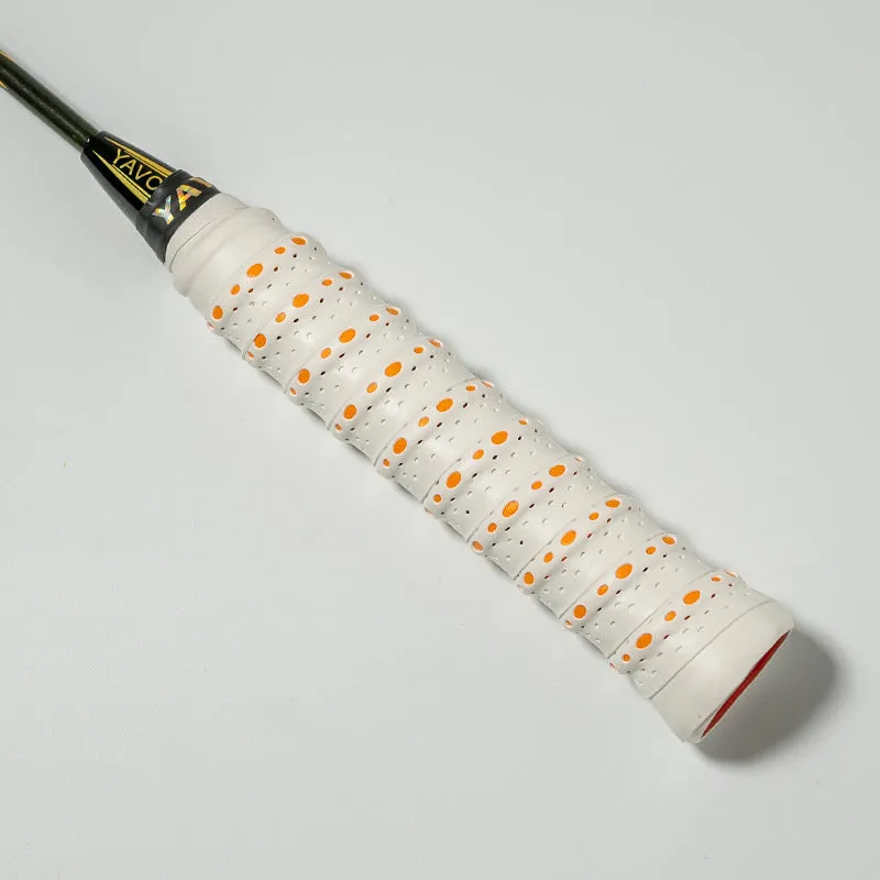 PU anti-slip sweatband for tennis racket in black, breathable and sweat-absorbing design