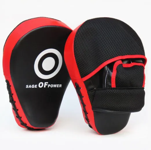 25cm boxing target pad with coloured edge options for martial arts training