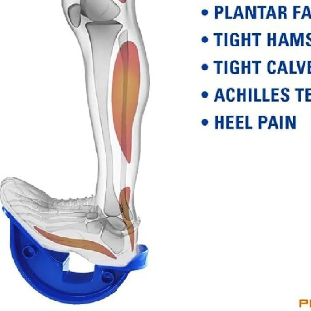 Treasure blue ABS lower leg stretcher with diagonal pedal and tension plate mechanism