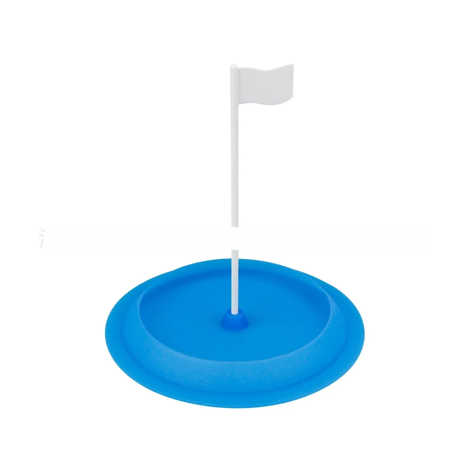 Green silicone rubber golf putter plate with 16cm diameter hole cup for indoor putting practice