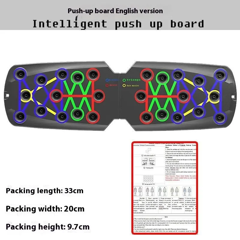 Home multifunctional push up training board with ABS construction and multiple hand positions for different exercises