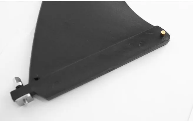Heytur YQ310 plastic SUP paddle with large removable fish fins attached.