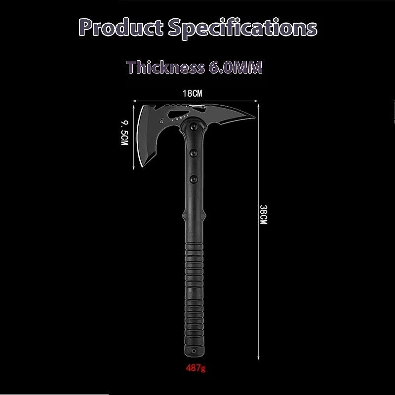 Multi functional high carbon steel engineer axe with 58 hardness for chopping wood with axe bag