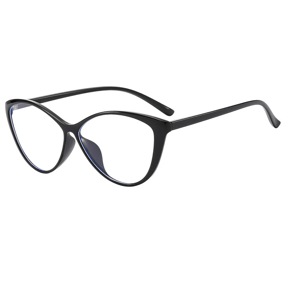 New triangle cat eye butterfly sunglasses black frame gray piece for women party cycling travel