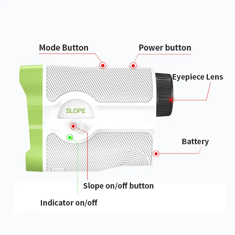 H3D-1000M laser rangefinder telescope ABS construction infrared outdoor distance measurement 0-1000m