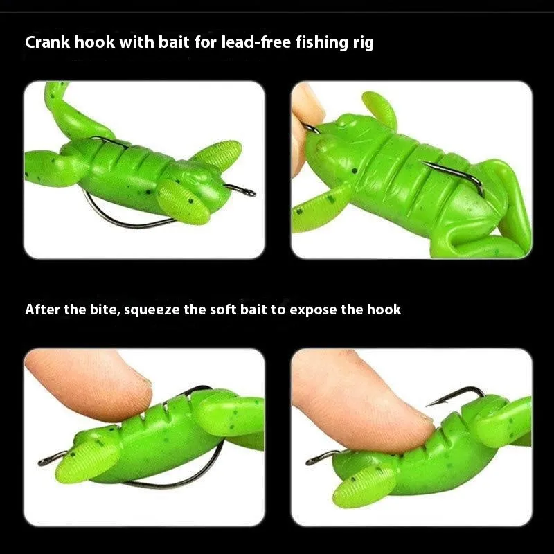 Thunder Frog leg-pedaling frog lure in surface fishing bait colours 5g and 10g sizes