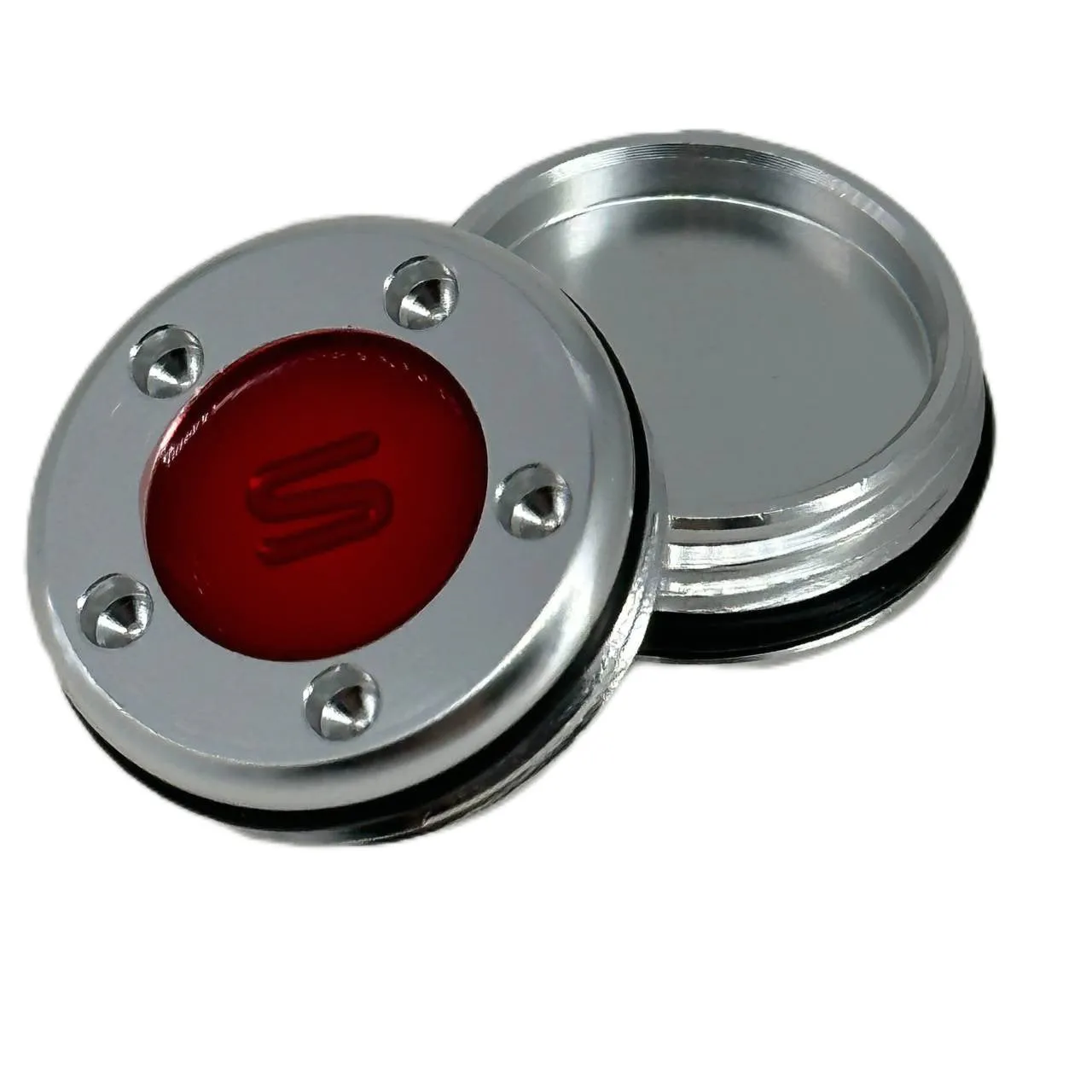 Alloy golf push rod screw weight accessory in red, 5g to 45g options