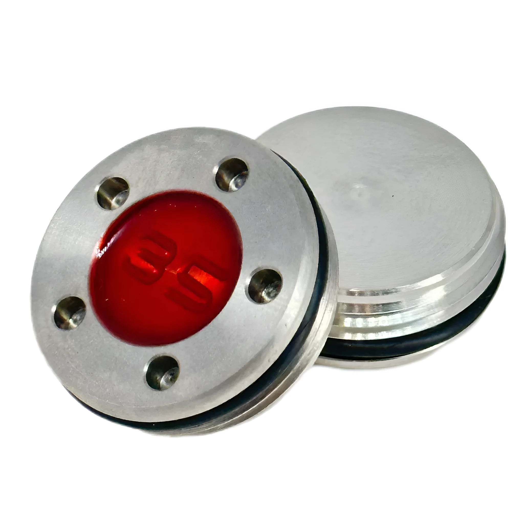 Alloy golf push rod screw weight accessory in red, 5g to 45g options