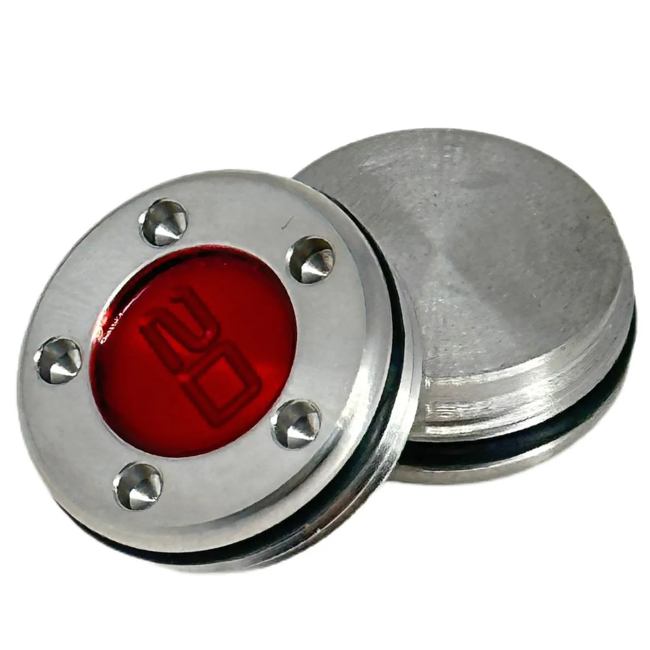 Alloy golf push rod screw weight accessory in red, 5g to 45g options