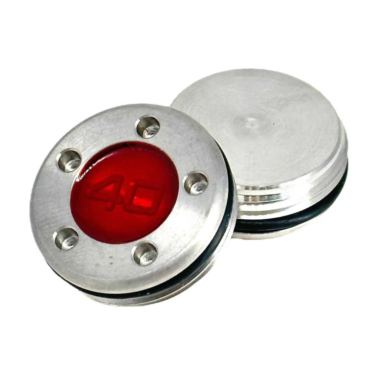 Alloy golf push rod screw weight accessory in red, 5g to 45g options