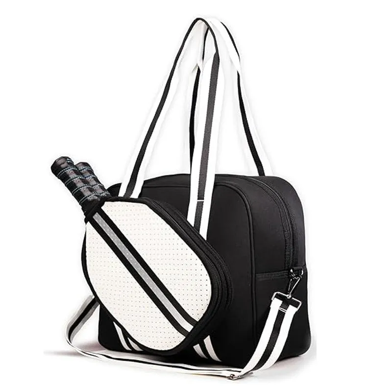 Training sports bag with wet dry separation in neoprene oak, free size, black
