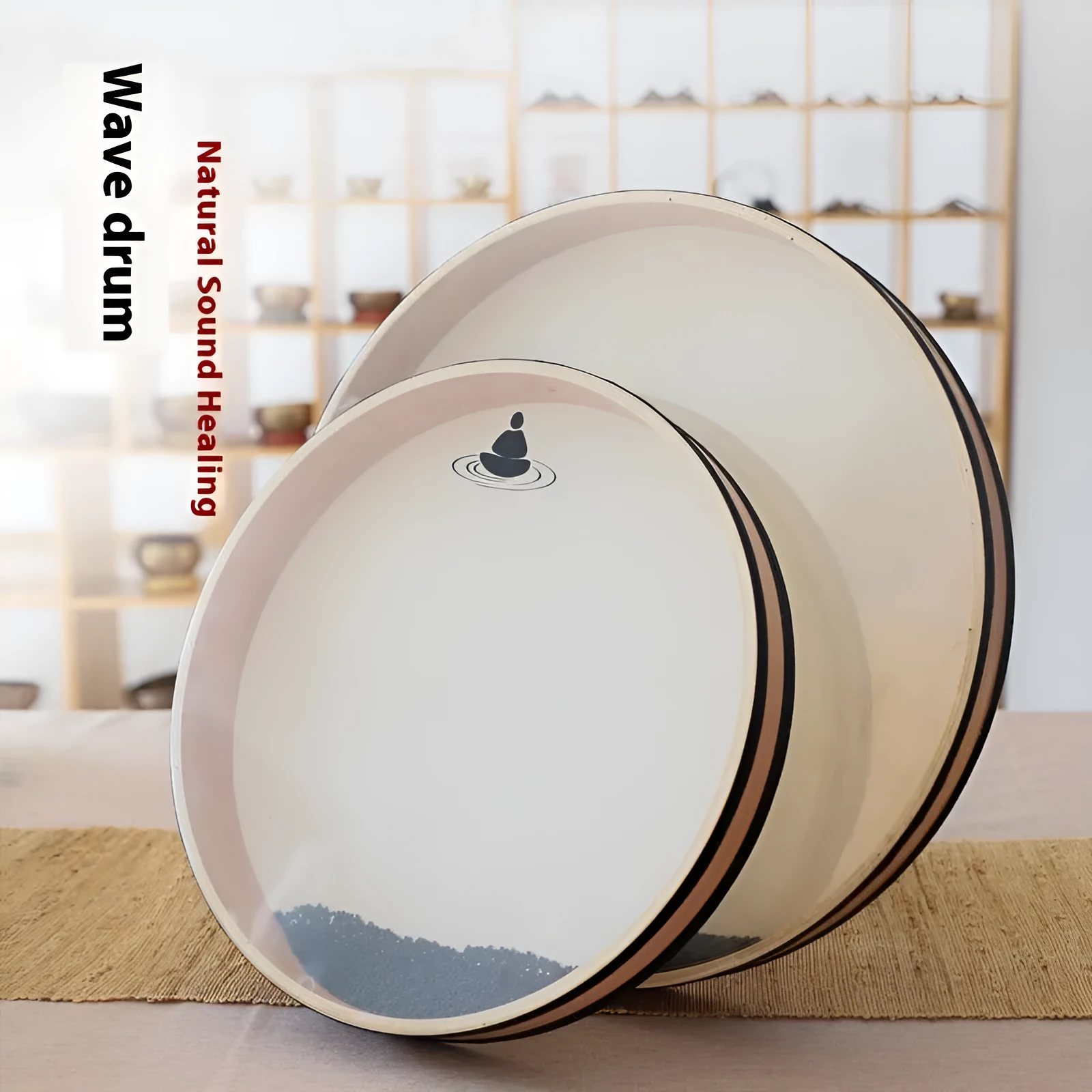 Wave drum natural sound healing ocean sound professional percussion with drawstring bag, multiple sizes available