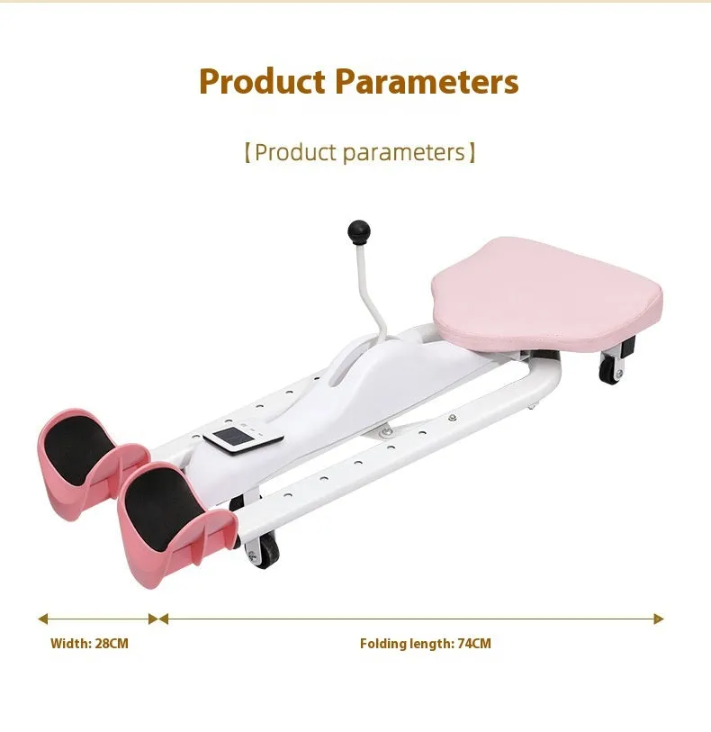 Steel pipe leg stretcher equipment for horse exercises with foam padding and optional backrest