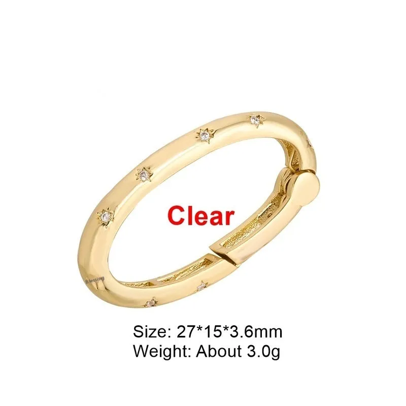 Copper climbing buckle with electroplated gold finish, shown as a heart spring fastener.