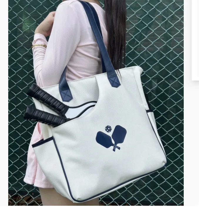 Fashion striped diving cloth tennis pack in horizontal square shape with single shoulder strap, available in multiple colours