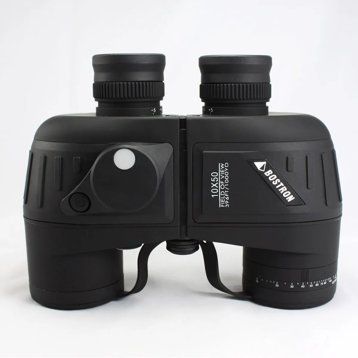 10x50 binocular telescope with compass in army green for outdoor navigation