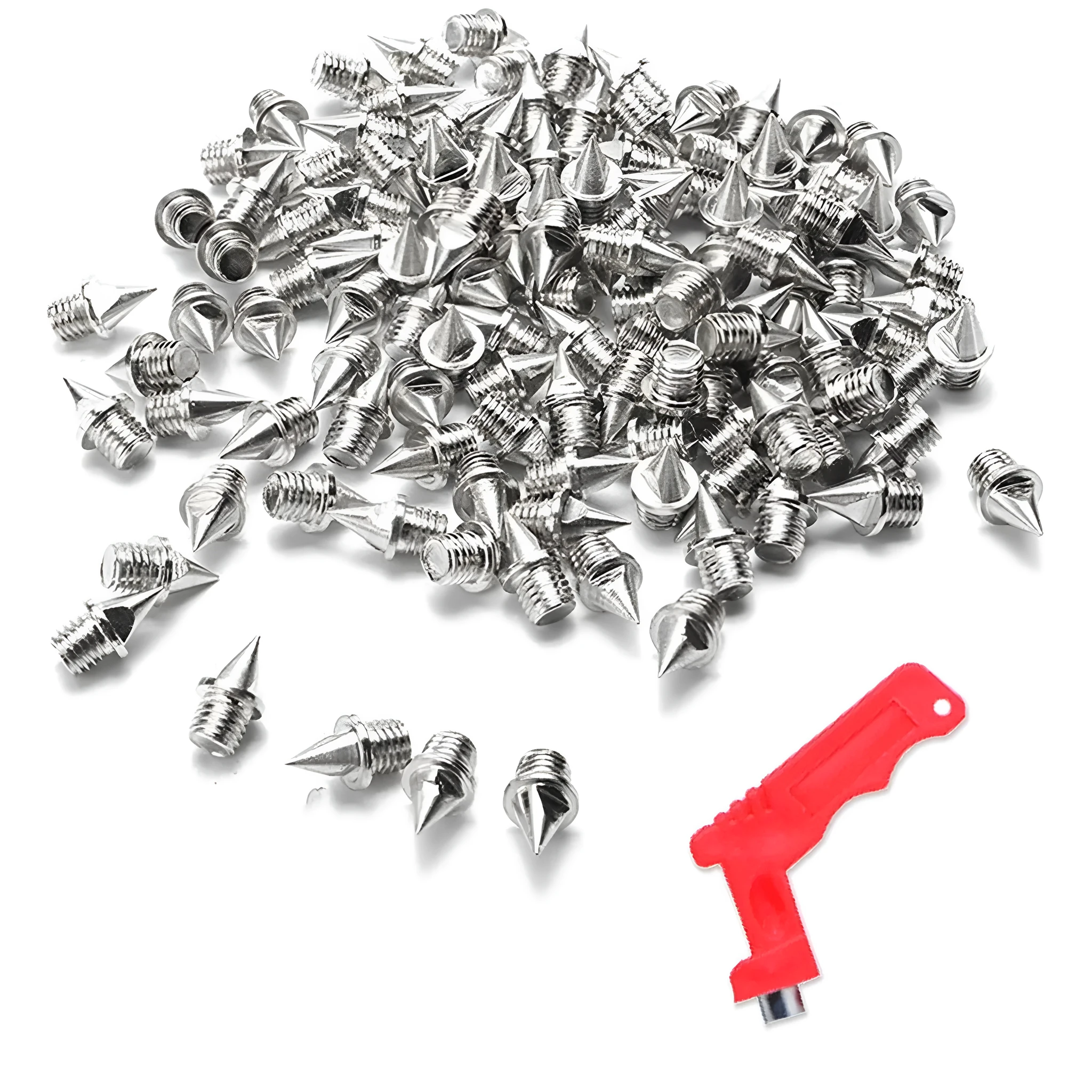 120-piece pack of gold and silver steel track and field running spikes